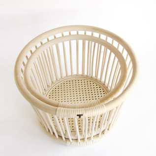 籐バスケット丸型／ツルヤ商店｜愛着を持ってずっと使いたいモノを集め