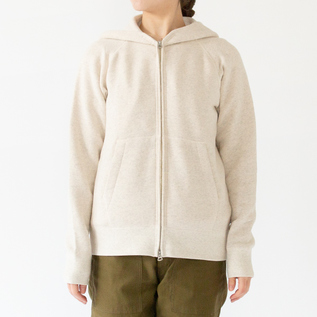 新品 seeset シーセット ホワイト パーカー ダブルジップ seeset シー