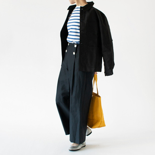 ユニセックス TRADITIONAL WORKER JACKET カバーオール NOIR／LE