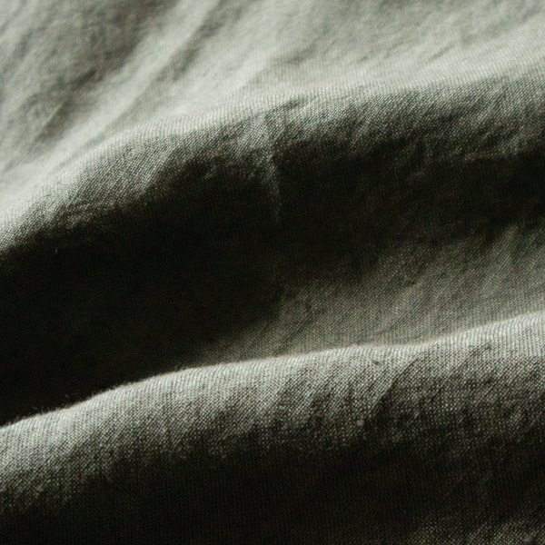 着用中糸が飛び出ないよう縫製にこだわられています(KHAKI)