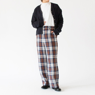 身長162cm(BROWN CHK (CALTRA) )