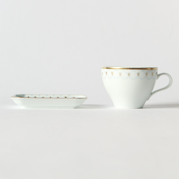 フィナンシェと紅茶の器（波）