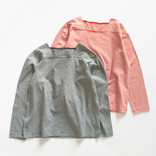 COTTON SQUARE NECK T-SHIRT