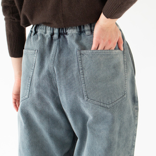 綿 刺子織 タックテーパードパンツ／FACTORY（ファクトリー