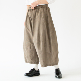 【牛まとめ売り•*¨*•.¸♬︎⠀】‪☆変型カスタム♪パンツ 綿 ピンストライプ織 キュービックパンツ／FACTORY（ファクトリー