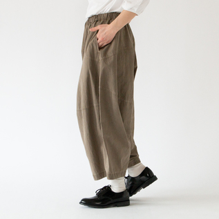 今期購入　FACTORY　ファクトリー　綿麻 ギャザーパンツ　未使用　size１ 今期購入 FACTORY ファクトリー 綿麻 ギャザーパンツ 未使用