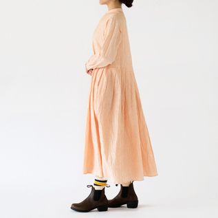 アシンメトリー バンドカラーワンピース／HAVERSACK（ハバーサック