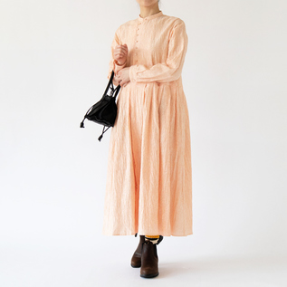 アシンメトリー バンドカラーワンピース／HAVERSACK（ハバーサック