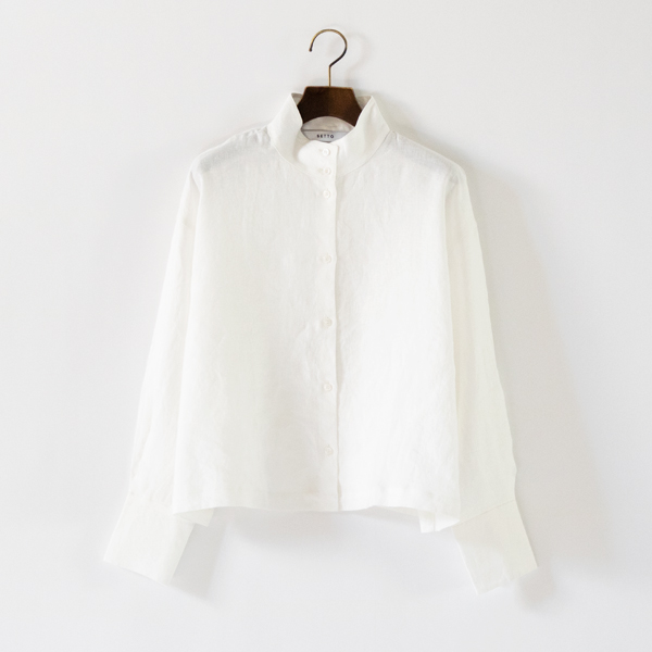OKKAKE SHIRT リネン(WHT)