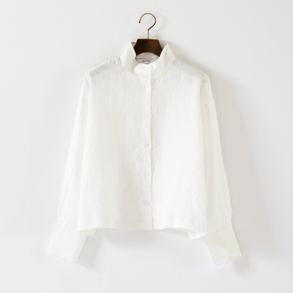OKKAKE SHIRT リネン(WHT)