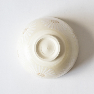 抹茶碗 白菊刷毛目銀彩／西川貞三郎商店（にしかわていざぶろうしょう