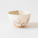 抹茶碗　紅白枝梅