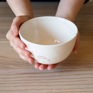 抹茶碗 紅白枝梅 抹茶碗 紅白枝梅
