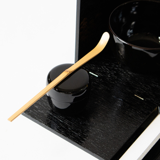 愉茶箱 黒釉白点紋／西川貞三郎商店（にしかわていざぶろうしょうてん