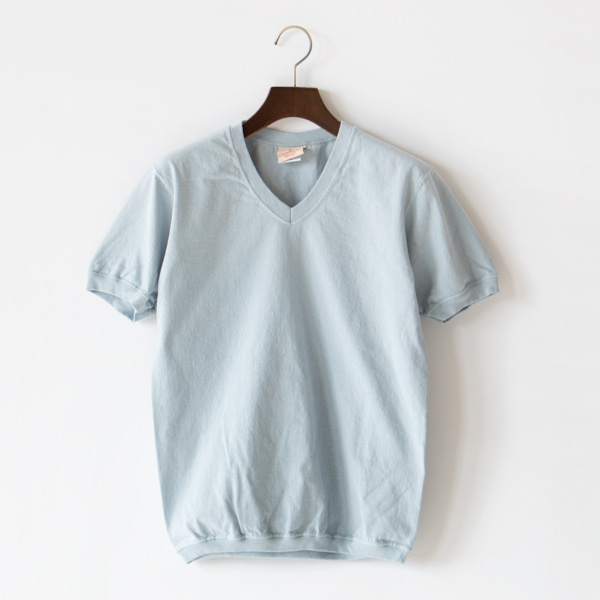 Vネック ショートスリーブTシャツ BLUE