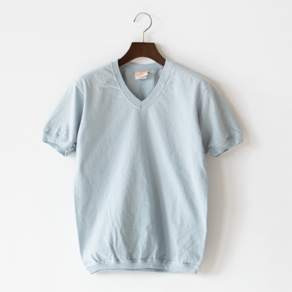 Vネック ショートスリーブTシャツ BLUE