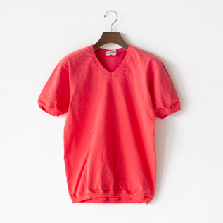 Vネック ショートスリーブTシャツ RED