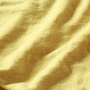 清涼感のあるリネン天竺素材(LIME YELLOW) 清涼感のあるリネン天竺素材(LIME YELLOW)