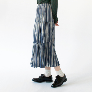 身長162cm(STRIPE NAVY WHITE/3段レイヤー) 身長162cm(STRIPE NAVY WHITE/3段レイヤー)