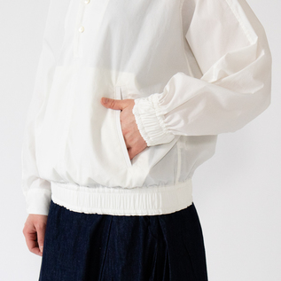 タイプライター ハイカラーシャツブルゾン ／HAVERSACK（ハバーサック