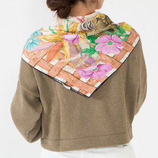 MANTERO シルクツイルスカーフ (90×90)／MANTERO（マンテロ）｜愛着を