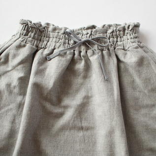 ウエストはゴム+紐仕様(TOP GRAY) ウエストはゴム+紐仕様(TOP GRAY)