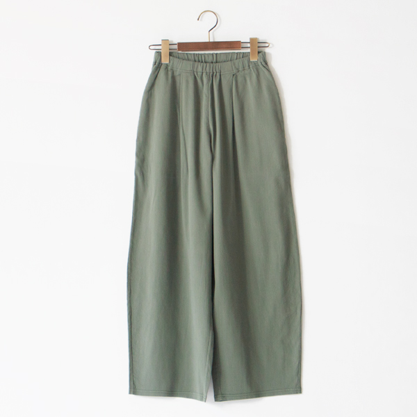 ワイドテーパードパンツ(DARK GREEN)