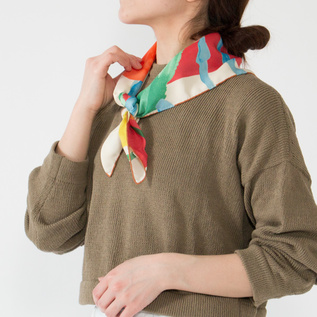 MANTERO シルクスカーフ(68×68)／MANTERO（マンテロ）｜愛着を持って