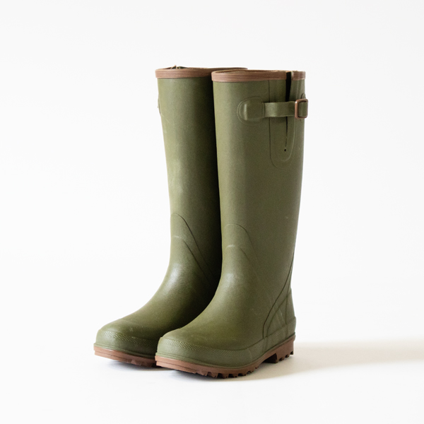 サイドストラップラバーブーツOLIVE