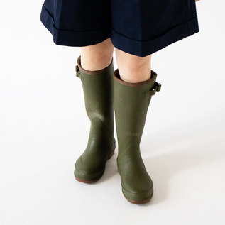 サイドストラップラバーブーツOLIVE サイドストラップラバーブーツOLIVE