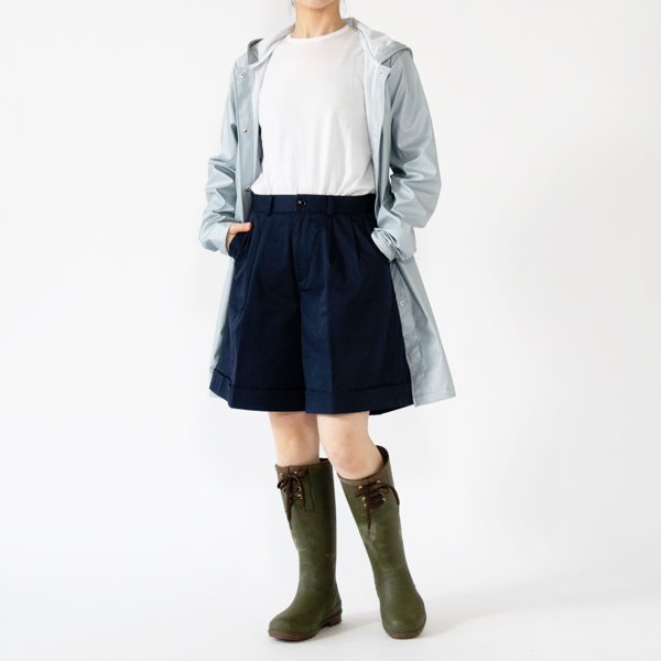 レースアップラバーブーツOLIVE
