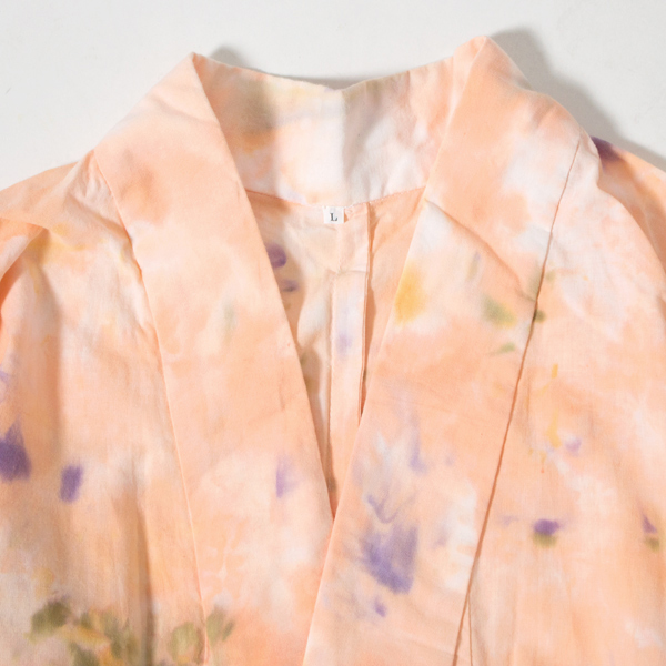 浴衣 SUNSET orange marble