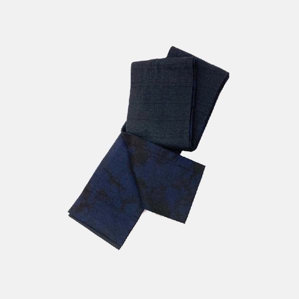 リバーシブル半幅帯（BLACK）