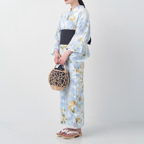浴衣 MORNING SKY right blue marble 浴衣 MORNING SKY right blue marble