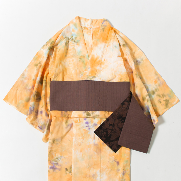 浴衣 SUNSHINE yellow marble　※帯は別売りです