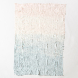 海と空のリネンブランケット