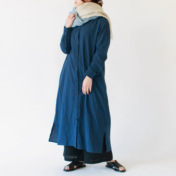 リネンスカーフ RAINYBLUE