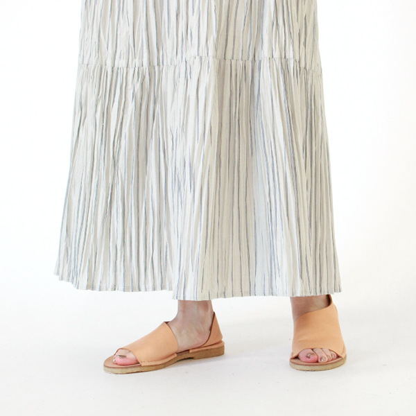 身長162cm(別注STRIPE GREY NAVY/3段レイヤー/ロング)