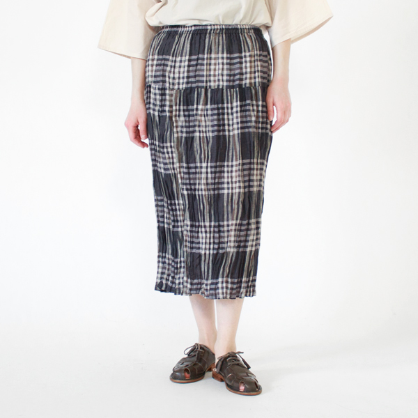 身長162cm(CHECK GREY BEIGE/2段レイヤー)