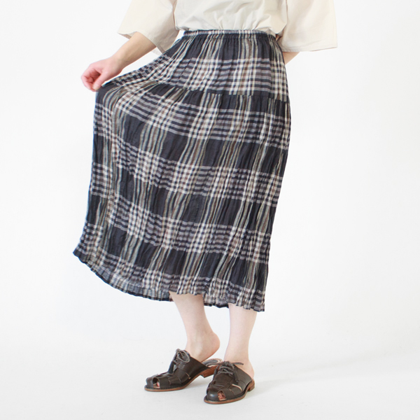 身長162cm(CHECK GREY BEIGE/2段レイヤー)