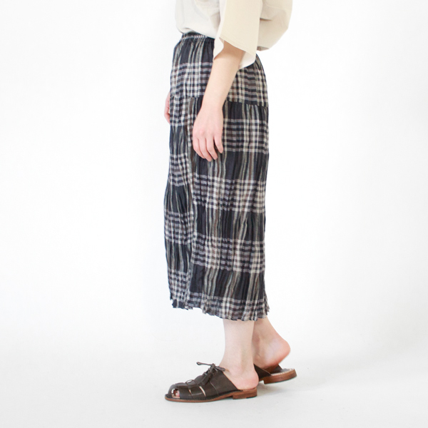 身長162cm(CHECK GREY BEIGE/2段レイヤー)