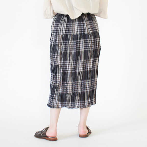 身長162cm(CHECK GREY BEIGE/2段レイヤー)