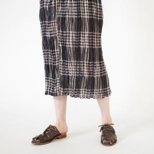 身長162cm(CHECK GREY BEIGE/2段レイヤー)