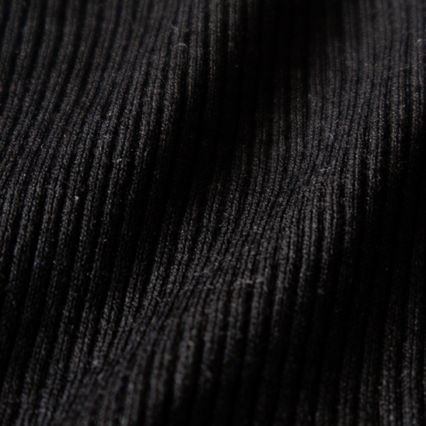 シルクとコットンの混紡素材　BLACK