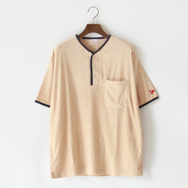 パイルヘンリーネック＆ハーフパンツセット	BEIGE