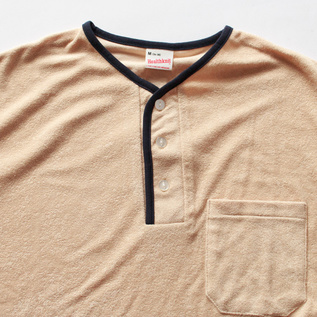 パイルヘンリーネック BEIGE パイルヘンリーネック BEIGE