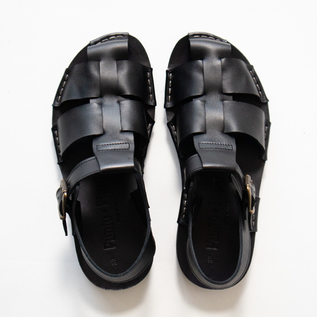 グルカサンダル VIBRAM NERO／Punto Pigro（プント ピグロ