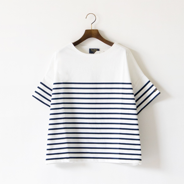 ドルマンTシャツ D5 BLANC/MARINE