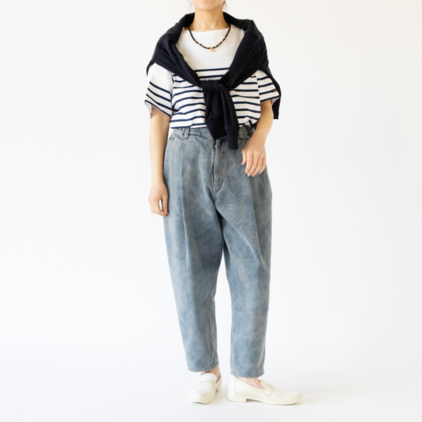 身長162cm（D5 BLANC/MARINE）