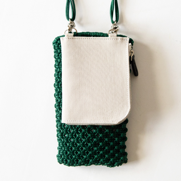 スマホショルダー MACRAME COMBI SMARTPHONE SHOULDER(GREEN) スマホショルダー MACRAME COMBI SMARTPHONE SHOULDER(GREEN)